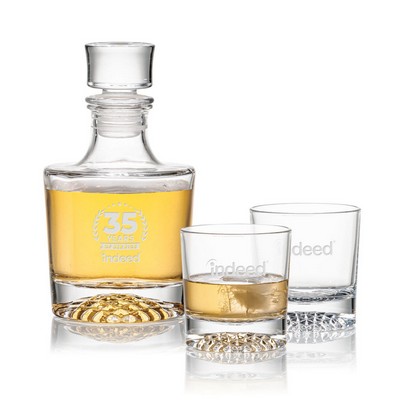 Buxton Decanter & 2 On-the-Rocks