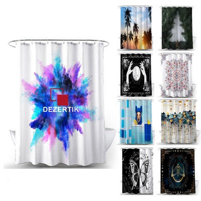 Digital Print Polyester Shower Curtain