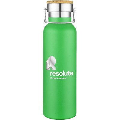 22 Oz. Bamboo Lid S. Steel Vacuum Insulated Bottle