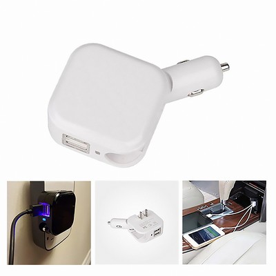 Dual USB Wall & Car Charger