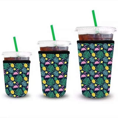 Vibrant Neoprene Cup Sleeve - Stylish Full-Color Design