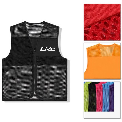 Breathable Mesh Advertising Volunteer Vest