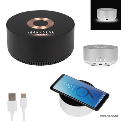 15w Glass Top Wireless Charger & Speaker