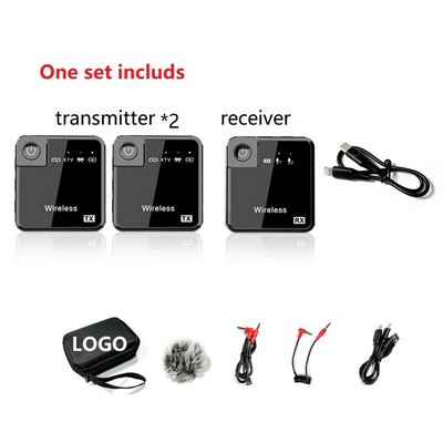 3-in-1 Wireless Lapel Microphone