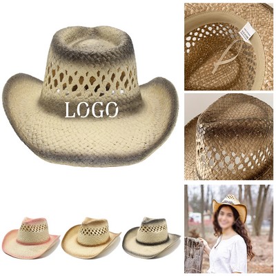 Straw Western Cowboy Hat