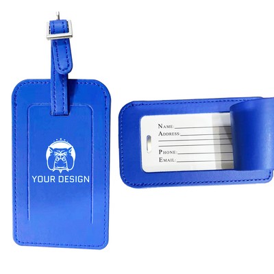 Custom Luggage Tags with Full Back Privacy Cover