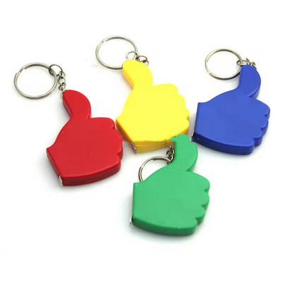 Thumb Shape Tape Measure Keychain