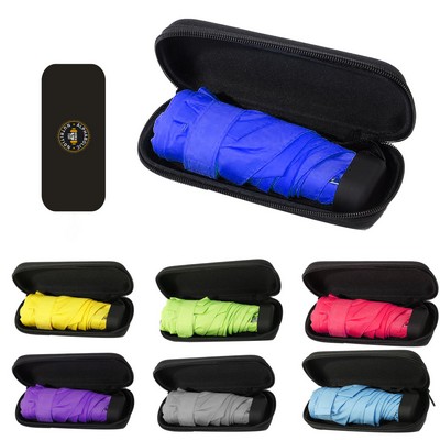 Mini Folding Umbrella w/ EVA Case