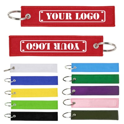 Embroidered Luggage Keychain Tags