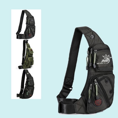 Backpack with Chest Shoulder Sling