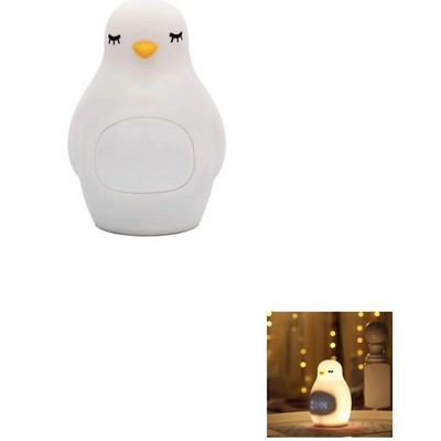 Multi-functional Penguin Night Light with Alarm Clock