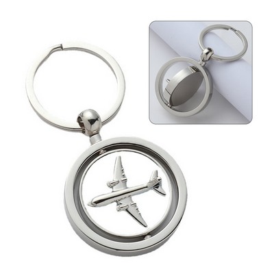 Inner Spin Airplane Key Chain