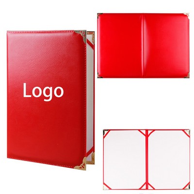 PU Leather Recitation Speech File Folder