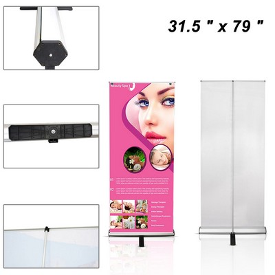 31.5" Retractable Banner Stand W/ Graphic