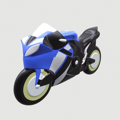 Foam Motorcycle Shaped Stress Reliever