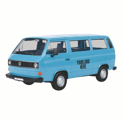 VW Type 2 (T3) Van Blue 1/24 Diecast Model Car