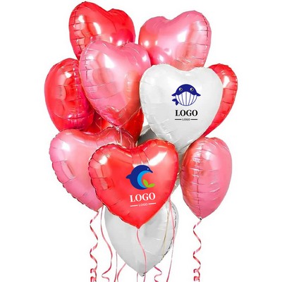 18 Inch Heart Shaped Foil Balloons