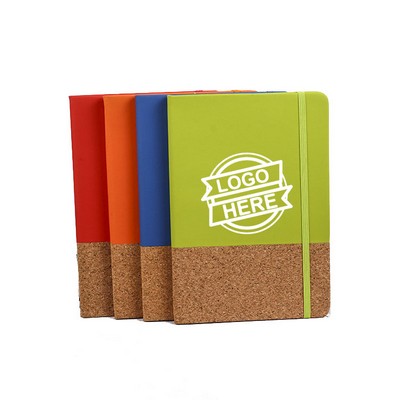 A5 Size Customized Logo Eco-Friendly Cork Notebook