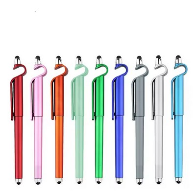 2-in-11 Stylus Ballpoint Pen w/Phone Holder