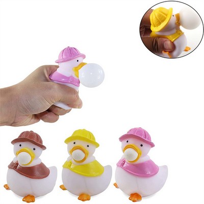 Cute Squeeze Bubble Spitting Duck