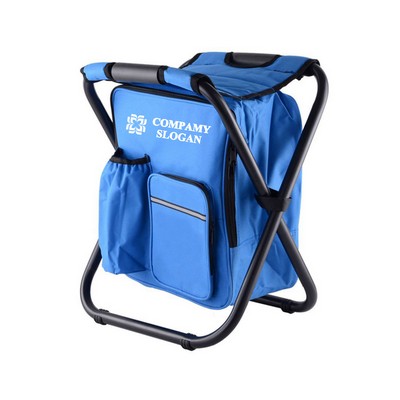 Portable Backpack Chair with Cooler Bag