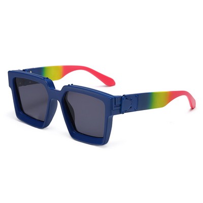 Rainbow Square Sunglasses For Men & Women