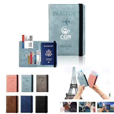 Leather Rfid Booklet/ Passport Holder