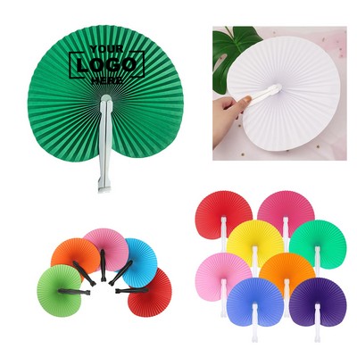 Folding Handheld Paper Accordion Fans