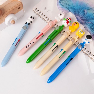 4 Colors Doll Turning Ballpoint Pen