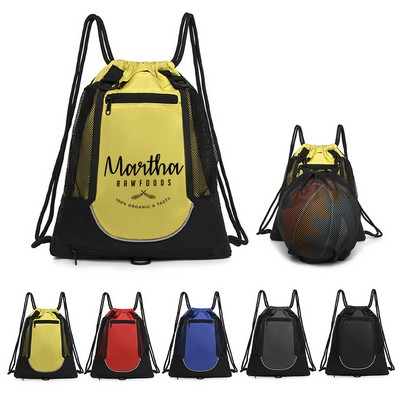 Drawstring Basketball Gym Backpack