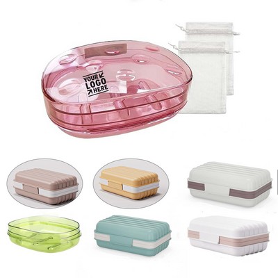 Transparent Plastic Soap Case for Home and Camping