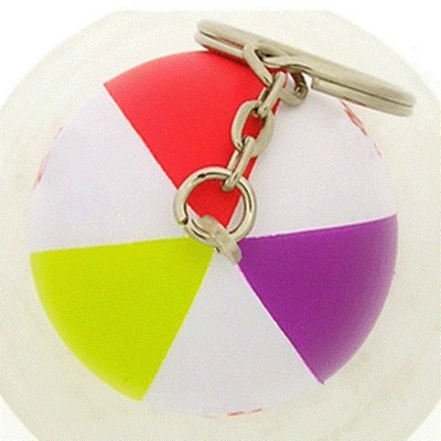 Beach Ball Stress Reliever Keychain