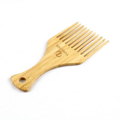 Bamboo Hair Pick Hair Lift Comb Hair Stylish for Curly, Wavy,Thick,Straight Hair