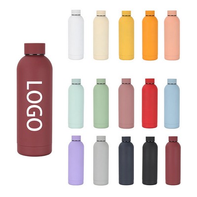 17 OZ Stainless Steel Insulated Sports Water Bottle