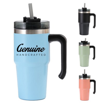 20oz Stainless Steel Insulated Tumbler with Straw Lid