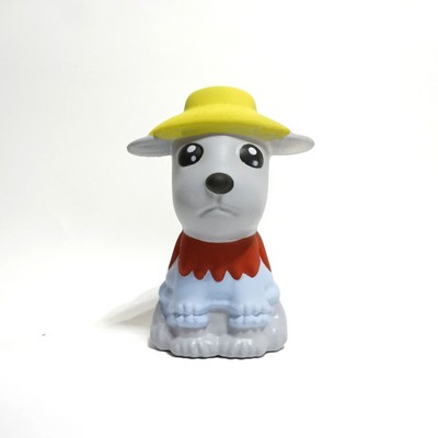 Slow Rebound Dog Wearing Hat Stress Toy