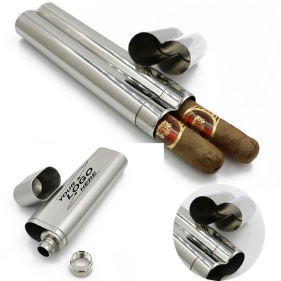 Single Finger Cigar Tube Flask Holder