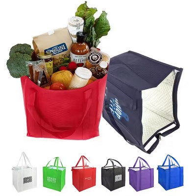 Customizable Thermal Non-Woven Grocery Cooler Bag