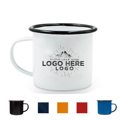 10 OZ Coffee Mug Enamel Campfire Mug