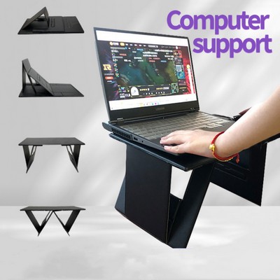 Multi-function adjustable desktop computer support lifting foldable notebook stand