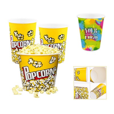 Custom Paper Popcorn Bucket