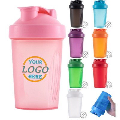 14oz Non-Leak Cap Shaker Cups W/ Mixball for Fitness