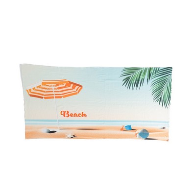 Subli-Sheared Velour Beach Towel