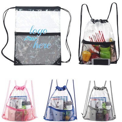 Waterproof Clear Drawstring Bags