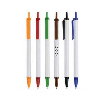 Office School Meeting Note Writing Retractable Plastic Ballpoint Pen