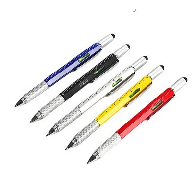 6 In 1 Multifunctional Ballpoint Pen