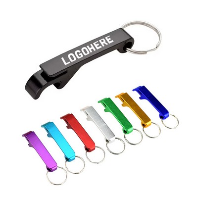 Aluminum Bottle Can Opener Keychain