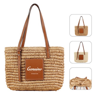 Natural Straw Handbag