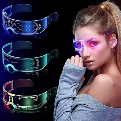 Futuristic Cyberpunk Style Glasses with Bold Modern Design