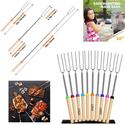 Telescoping Marshmallow Roasting Sticks